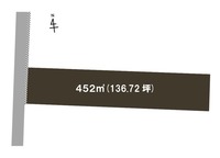 間取図/区画図:土地面積452㎡（136.72坪）