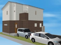 参考プラン:【イメージ外観パース】
駐車スペース2台可！来客時にも便利です。